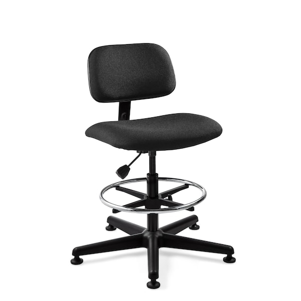 Bevco Westmound Tall Height Black Fabric Chair wSmall Production Back 4500-BKF - main